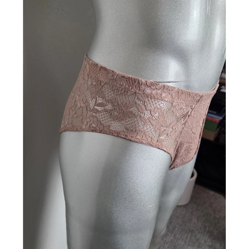 Cosabella‎ Never Say Never Mens Lace Briefs Taupe Floral Low Rise Underwear NEW